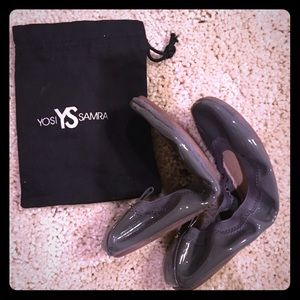 Yosi Samra charcoal grey flats